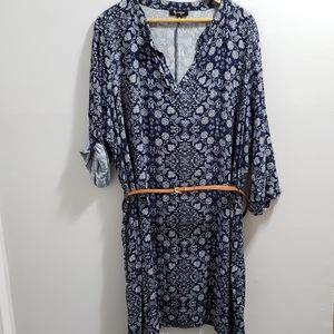 Women Tunic Dress with Belt